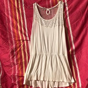 White sparkly blouse